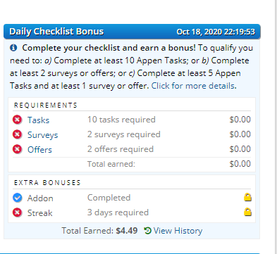 Gana Dinero Con El Bono Diario (Daily Checklist Bonus) Ysense