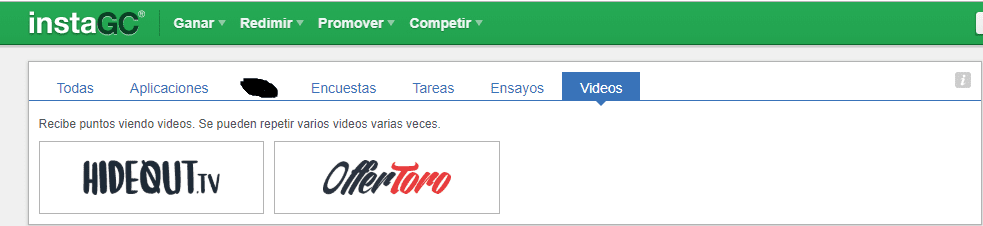 instaGC gana dinero viendo videos