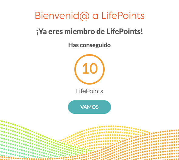 lifepoints puntos de bienvenida 