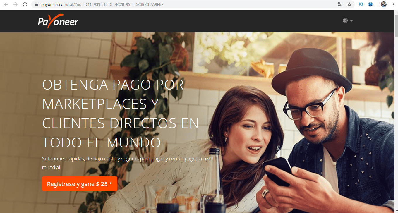 registrarse en payoneer