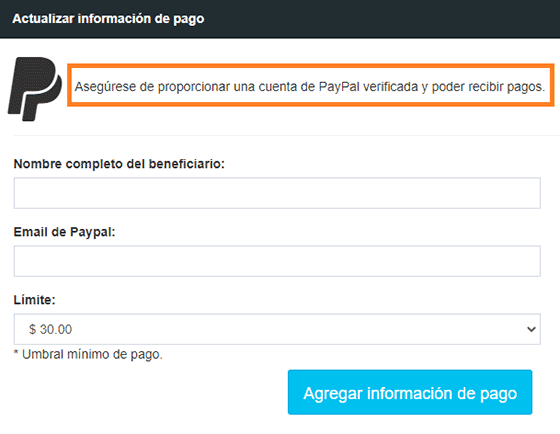 Retirar Las Ganancias De Paidera Para Paypal