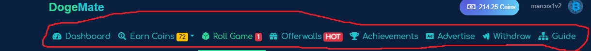dogemate formas ganar criptomonedas menus