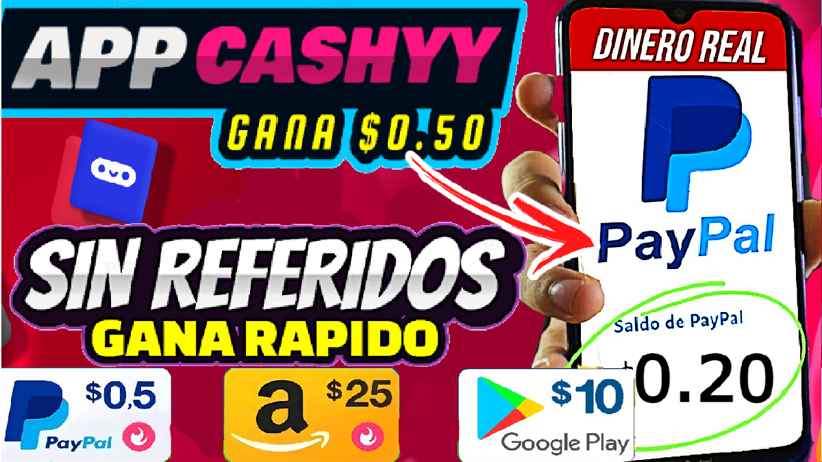 Cashyy app para ganar dinero jugando para PayPal