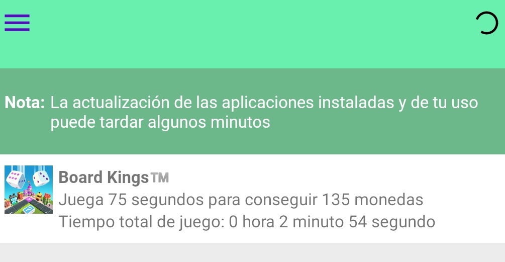 ver el progreso de las apps money rawr