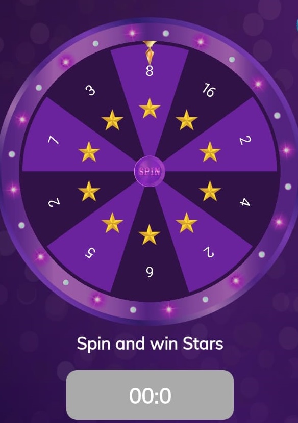 Spin the Wheel giros para ganar estrellas