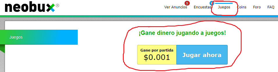 neobux forma 3 para ganar dinero jugando