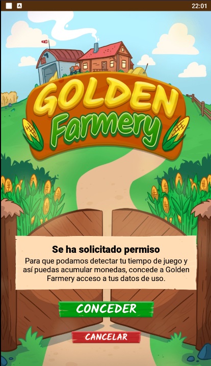 golden farmery conceder permisos