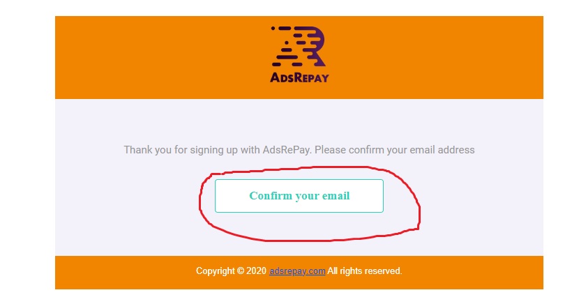 adsrepay confirmar correo