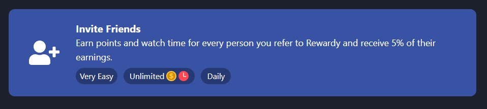 rewardy invitar amigos