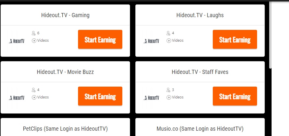 gg2u ganar dinero con videos hideout.tv